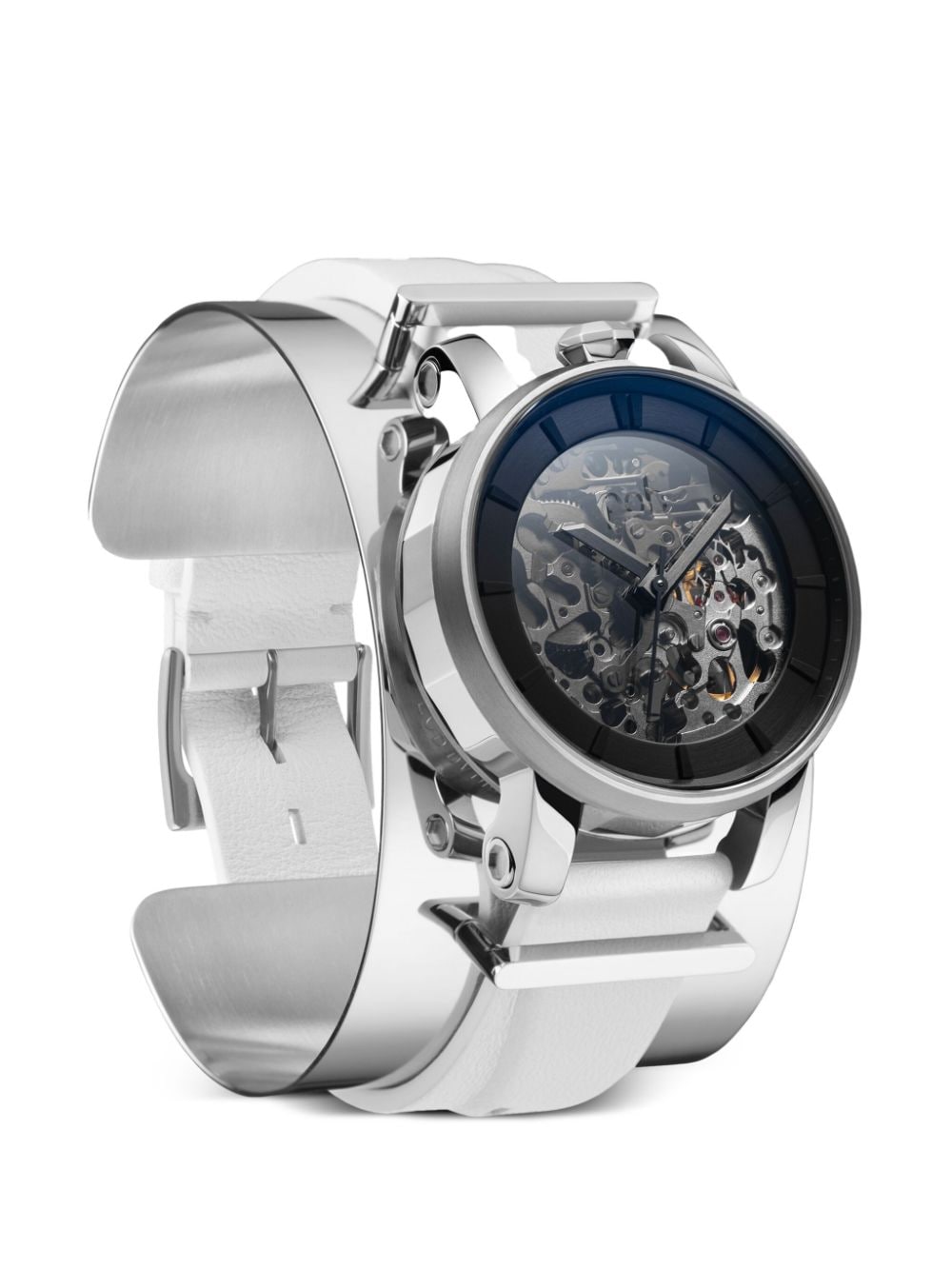 Fob Paris R360 zilverkleurige armband 36 mm - Zwart