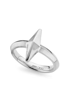 Jimmy Choo Ring met gegraveerd logo - Zilver