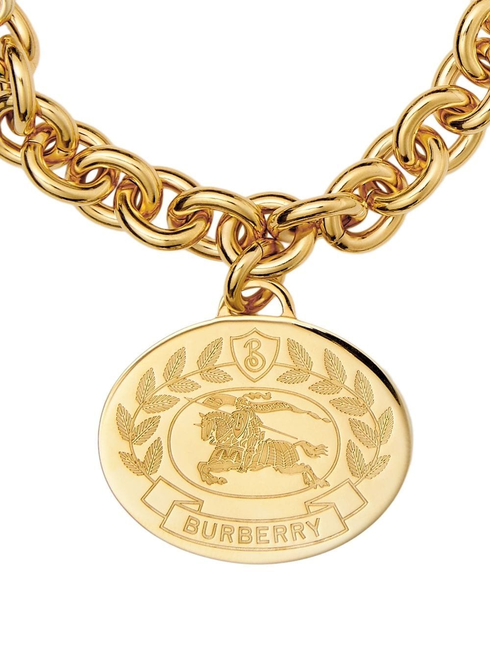 Burberry Gegraveerde schakelarmband - Goud