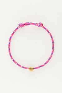 My jewellery Roze armband mini met hartje