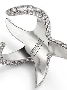 Versace Ring verfraaid met kristallen - Zilver