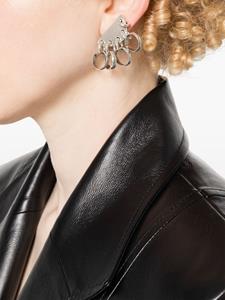 ISABEL MARANT logo-engraved earrings - Zilver