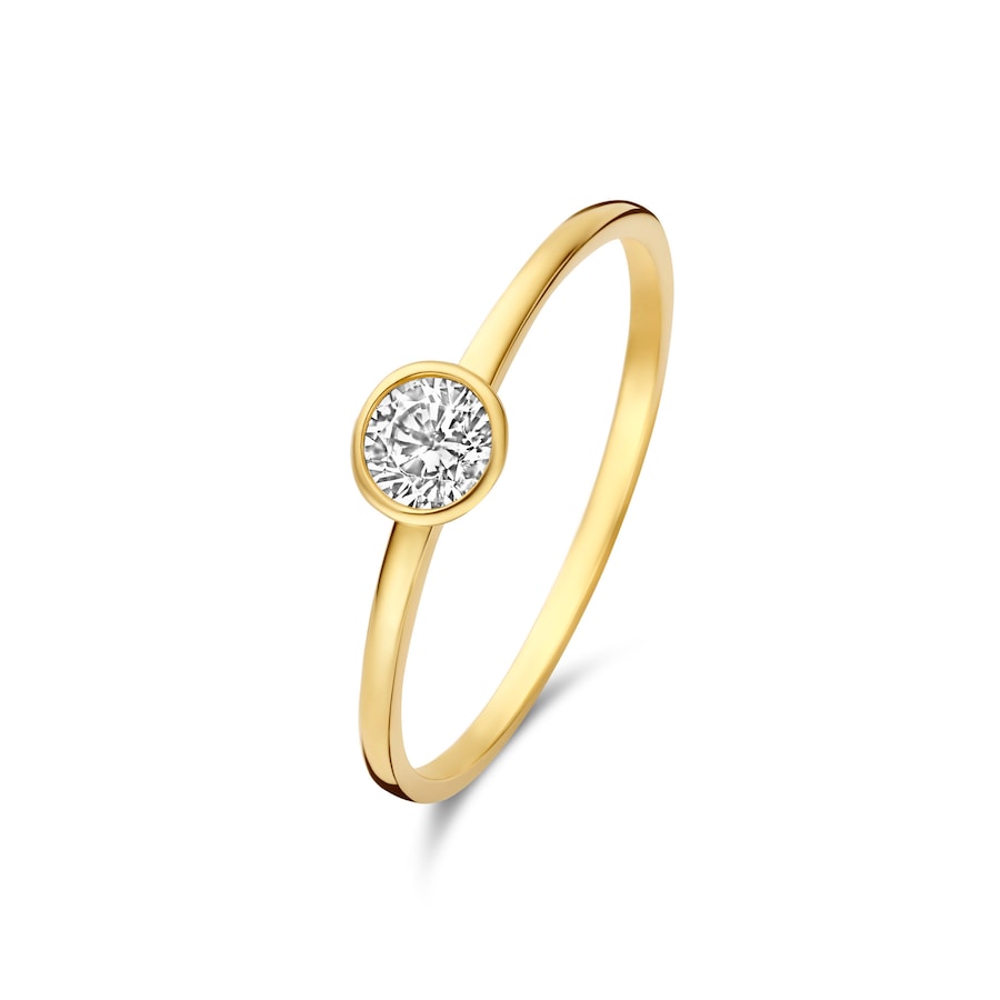 Isabel Bernard Ring Isabel Bernard Baguette Genevieve - 14 karaat goud