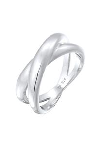 Elli Dames Wikkel X Vorm Kruis Trend in 925 Sterling Zilver Zilver