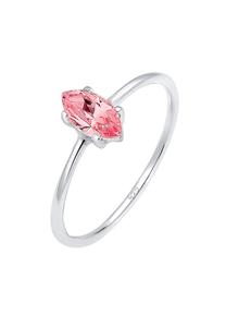 Elli Ringen Marquise zirconia minimalistisch 925 zilver Roze