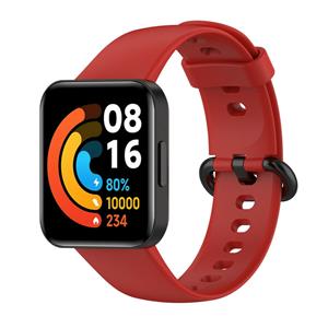 Strap-it Redmi Watch 2 (Lite) siliconen bandje (rood)