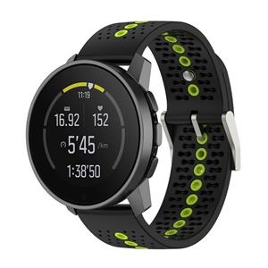 Strap-it Suunto Vertical siliconen bandje (zwart/geel)