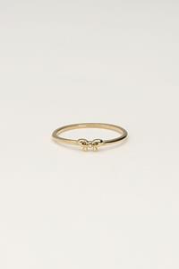 My jewellery Minimalistische ring met strik