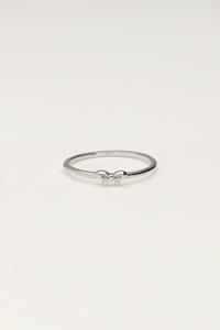 My jewellery Minimalistische ring met strik