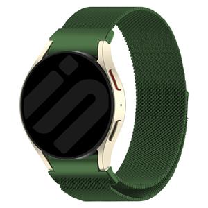 Strap-it Samsung Galaxy Watch 4 40mm 'One push' Milanese band (groen)