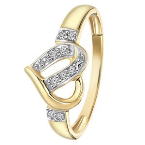 Lucardi Ring 14 Karaat Goud