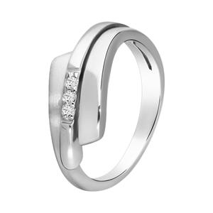 Lucardi Ring Zilver - zilverkleurig