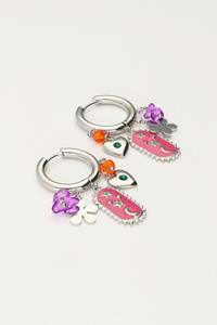 My jewellery Sunrocks oorringen met verschillende charms