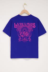 My jewellery Blauw T-shirt la vie a Paris