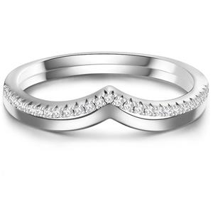 Glanzstücke München Zilveren ring Sterling zilver Zirkonia in Zilver