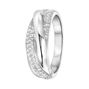 Lucardi Ring Zilver - zilverkleurig