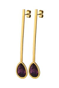 Dyrberg Kern Dyrberg/Kern Verona Earring, Color: Gold/Purple, Onesize, Women