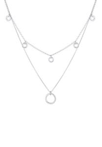 Elli Dames Ketting Geo Design van 925 Sterling Zilver Zilver