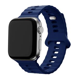 Bandz Apple Watch siliconen band 'Single Link' (donkerblauw)