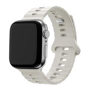 Bandz Apple Watch siliconen band 'Single Link' (sterrenlicht)