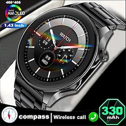 Light in the box 2024 nieuwe horloge x smart watch voor traject kompas nfc horloges amoled 466466 hd scherm bluetooth call mannen smartwatch