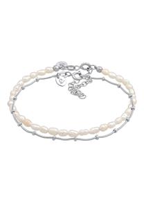 Elli PREMIUM Dames Ballen Basis Set van 2 met zoetwater gekweekte parels in 925 Sterling Zilver