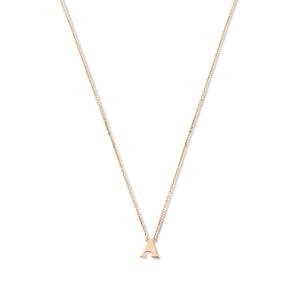 Isabel Bernard La Concorde Dames Ketting Goud - Roségoud (Letter H)