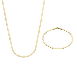 Isabel Bernard Cadeau d'Isabel Dames Armband/Giftset/Ketting Goud - Goud