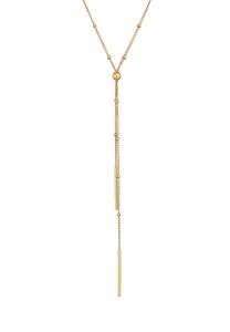 Elli Dames Y-Ketting ball baton minimaal in 925 Sterling Zilver