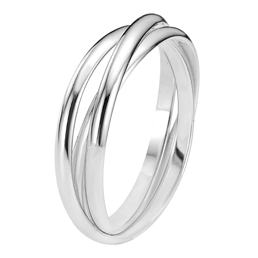 Lucardi Ring Zilver - zilverkleurig