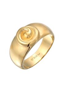 Elli Zegelring dames spiraal 925 sterling zilver verguld Festival Goud Goud