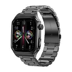 Light in the box et280 smart watch 2.04 amoled groot scherm bluetooth oproep ecg detectie hartslag gezondheid monitoring sos sport smartwatch