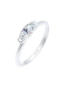 Elli dames marquise met kristallen in 925 sterling zilver Zilver