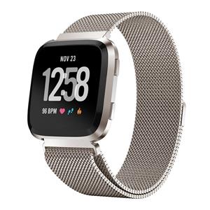 Strap-it Fitbit Versa 2 Milanese band (sterrenlicht)