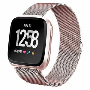 Strap-it Fitbit Versa 2 Milanese band (rosé pink)