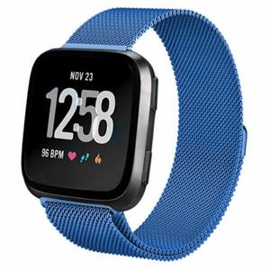 Strap-it Fitbit Versa 2 Milanese band (blauw)