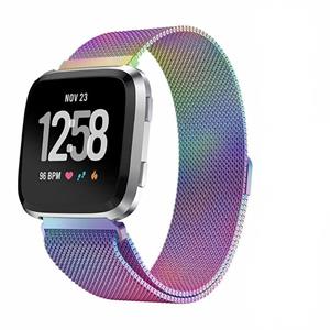 Strap-it Fitbit Versa 2 Milanese band (rainbow)