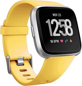 Strap-it Fitbit Versa 2 silicone band (geel)