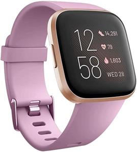 Strap-it Fitbit Versa 2 silicone band (oud-roze)