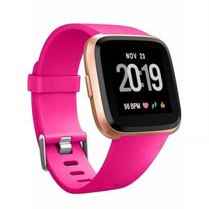 Strap-it Fitbit Versa 2 silicone band (roze)