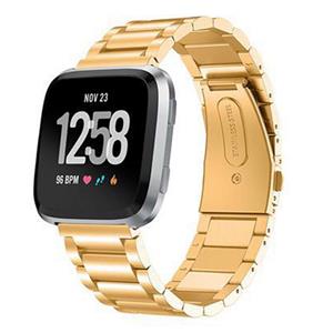 Strap-it Fitbit Versa 2 stalen bandje (goud)