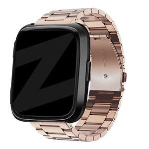 Bandz Fitbit Versa 2 stalen band 'Classic' (roségoud)