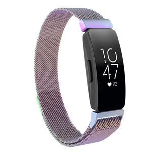 Strap-it Fitbit Inspire 2 Milanese band (rainbow)