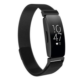 Strap-it Fitbit Inspire 2 Milanese band (zwart)