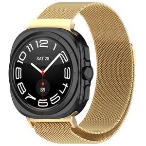 Strap-it Samsung Galaxy Watch Ultra Milanese band (goud)