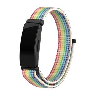 Strap-it Fitbit Inspire 2 nylon bandje (kleurrijk)