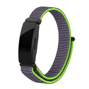 Strap-it Fitbit Inspire 2 nylon bandje (groen)