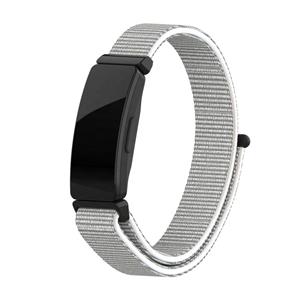 Strap-it Fitbit Inspire 2 nylon bandje (zeeschelp)