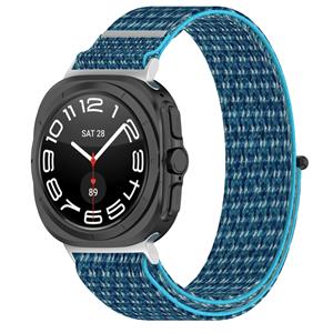 Strap-it Samsung Galaxy Watch Ultra nylon band (oceaan blauw)