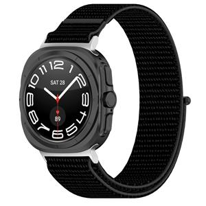 Strap-it Samsung Galaxy Watch Ultra nylon band (zwart)